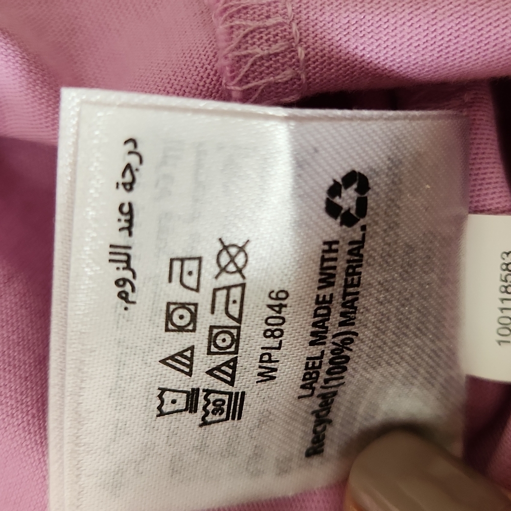 Karen Scott, v-neck, short sleeve t, pink, size Large - Picture 6 of 8